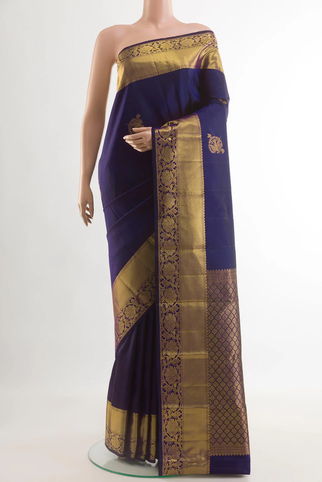 Pista Green Dual Tone Soft Silk Saree